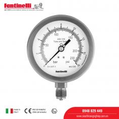 Đồng hồ áp suất Fantinelli, SP208B2P, 63mm, 0-60 bar, 1/4 NPT