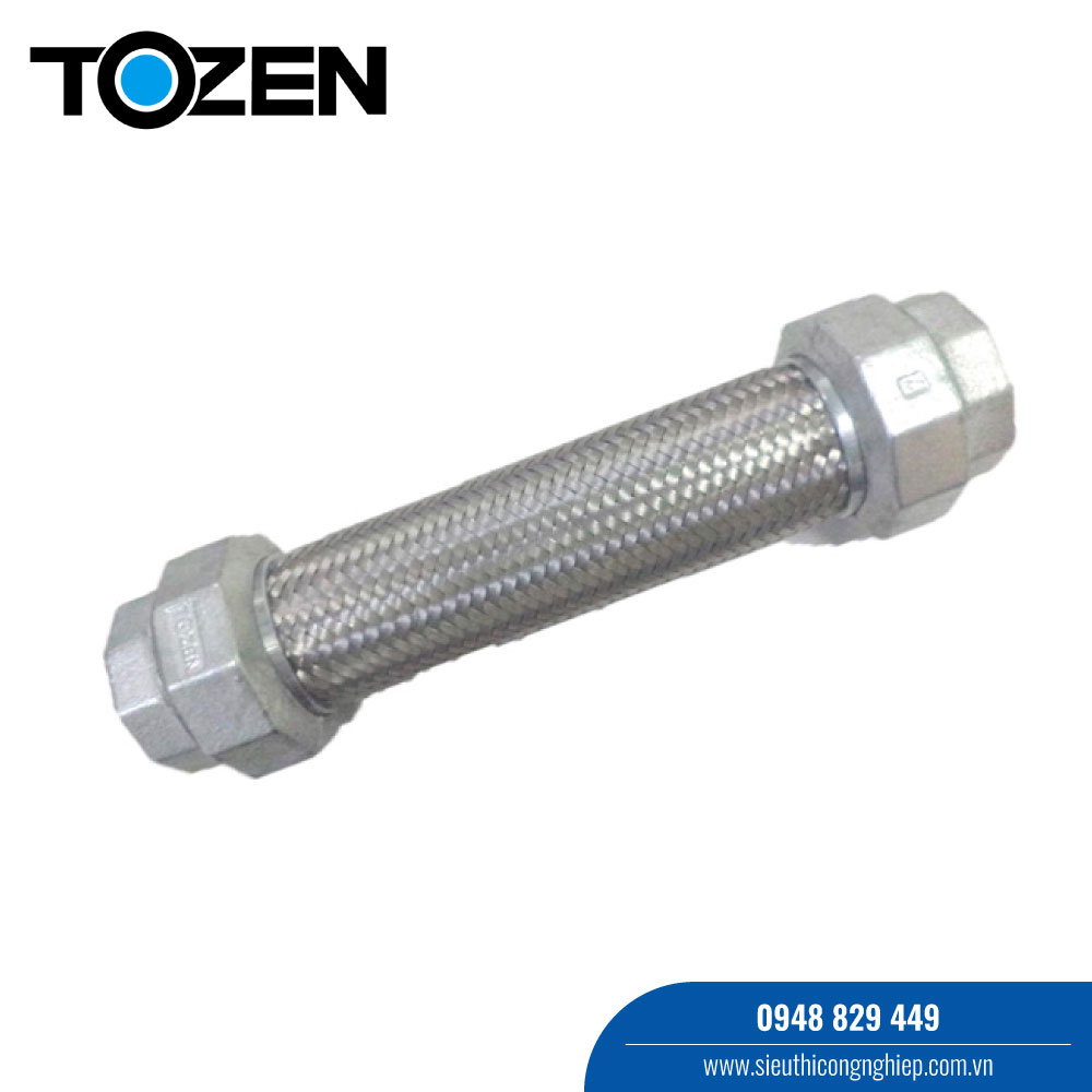 Khớp nối mềm dạng ống Inox Tozen, SF-100 NW, 300mm, DN20